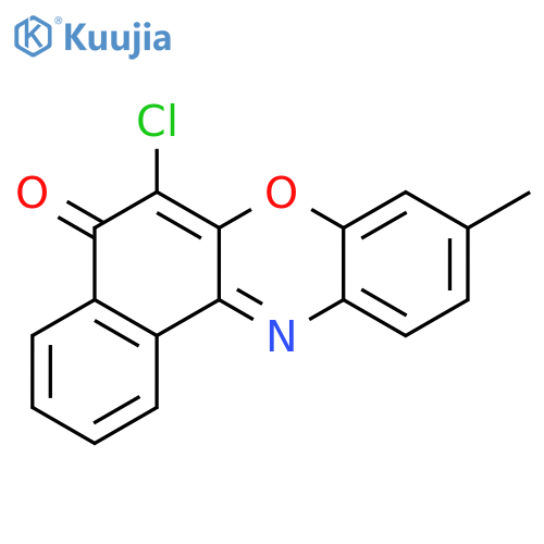 5H-Benzo[a]phenoxazin-5-one, 6-chloro-9-methyl- structure