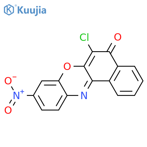 11-chloro-8-nitro-12H-10-oxa-5-azatetraphen-12-one structure