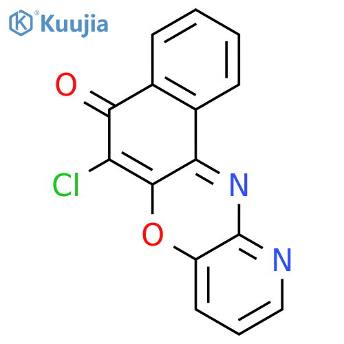 5H-Naphtho[2,1-b]pyrido[2,3-e][1,4]oxazin-5-one, 6-chloro- structure