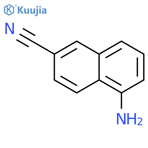 2-Naphthalenecarbonitrile, 5-amino- structure