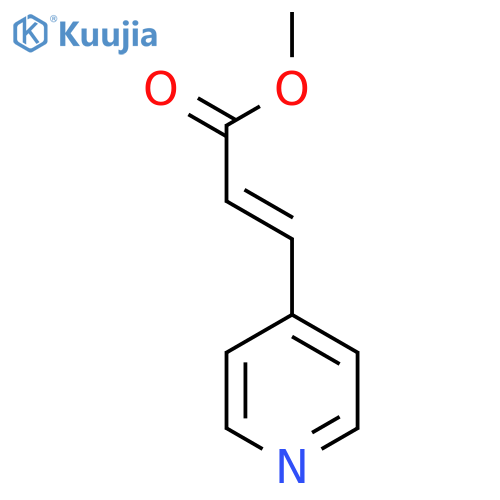 3-(4-pyridinyl)-2-Propenoic acid methyl ester structure