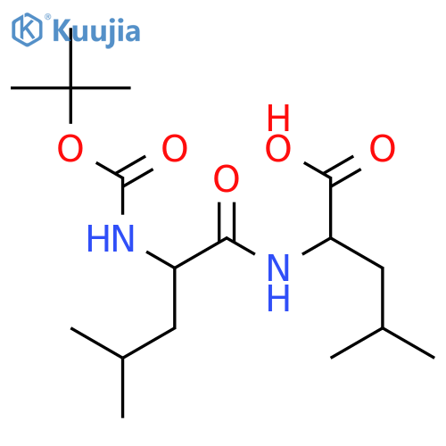 N-[(1,1-Dimethylethoxy)carbonyl]-L-leucyl-L-leucine structure