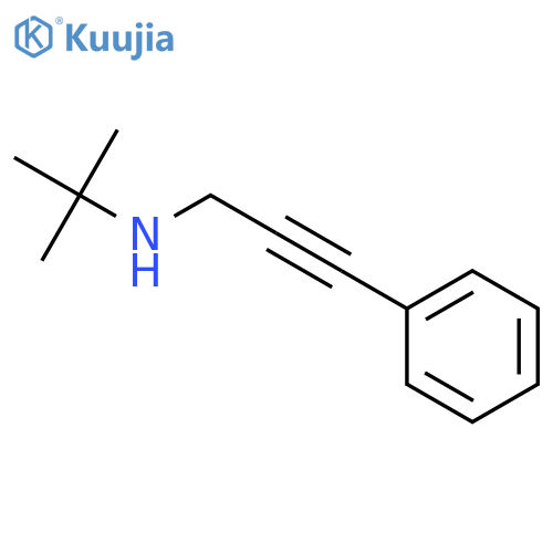 N-(tert-butyl)-3-phenyl-2-propyn-1-amine Hydrochloride structure