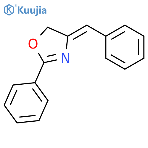 Oxazole, 4,5-dihydro-2-phenyl-4-(phenylmethylene)-, (Z)- structure