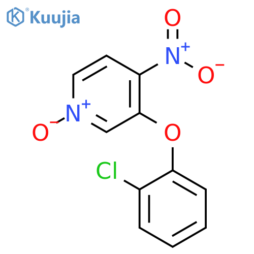 Pyridine, 3-(2-chlorophenoxy)-4-nitro-, 1-oxide structure