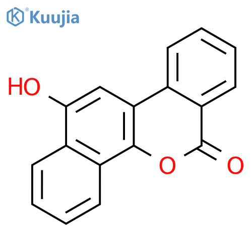 6H-Benzo[d]naphtho[1,2-b]pyran-6-one, 12-hydroxy- structure