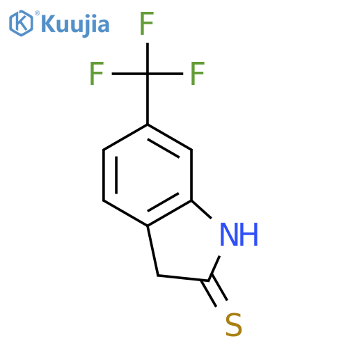 2H-INDOLE-2-THIONE, 1,3-DIHYDRO-6-(TRIFLUOROMETHYL)- structure