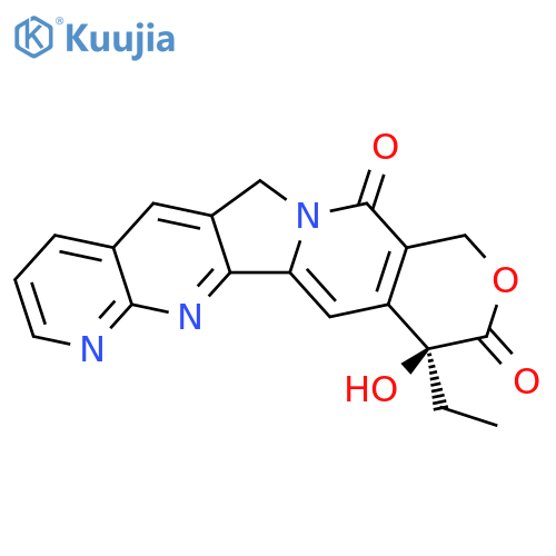 8H-Pyrano[3',4':6,7]indolizino[1,2-b][1,8]naphthyridine-8,11(6H)-dione, 12-ethyl-9,12-dihydro-12-hydroxy-, (12S)- structure