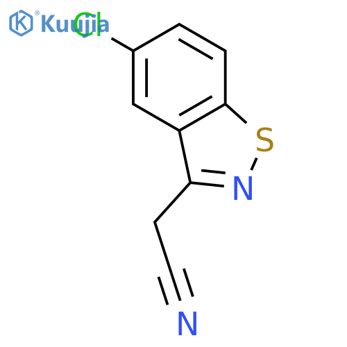 1,2-Benzisothiazole-3-acetonitrile, 5-chloro- structure