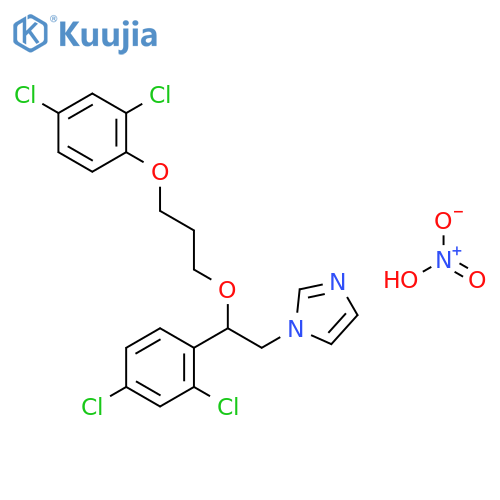1-{2-[3-(2,4-dichlorophenoxy)propoxy]-2-(2,4-dichlorophenyl)ethyl}-1H-imidazole nitrate (1:1) structure