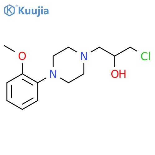 1-Piperazineethanol, α-(chloromethyl)-4-(2-methoxyphenyl)- structure