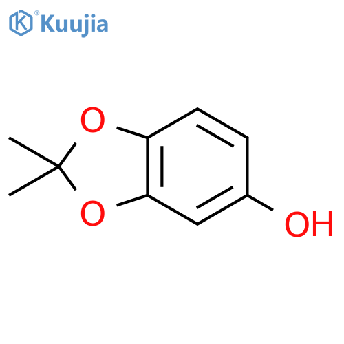 2,2-dimethyl-1,3-benzodioxol-5-ol structure