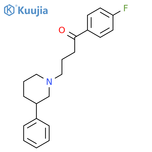 1-Butanone, 1-(4-fluorophenyl)-4-(3-phenyl-1-piperidinyl)- structure