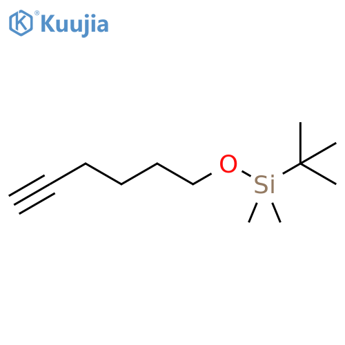 tert-butyl-hex-5-ynoxy-dimethyl-silane structure