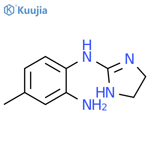 N1-(4,5-dihydro-1H-imidazol-2-yl)-4-methylbenzene-1,2-diamine structure