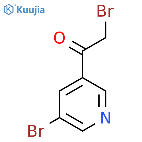 2-Bromo-1-(5-bromopyridin-3-YL)ethanone structure