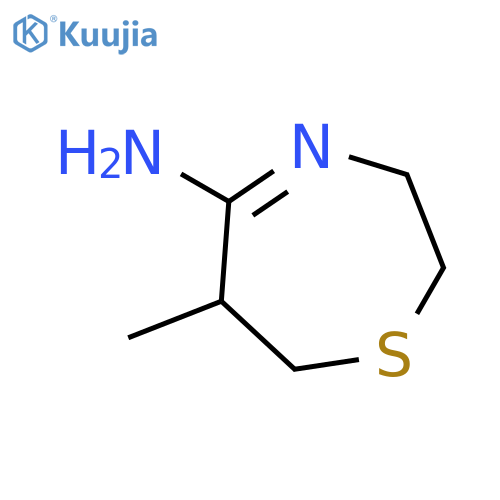 1,4-THIAZEPIN-5-AMINE, 2,3,6,7-TETRAHYDRO-6-METHYL- structure