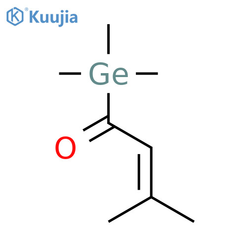 GERMANE, TRIMETHYL(3-METHYL-1-OXO-2-BUTENYL)- structure