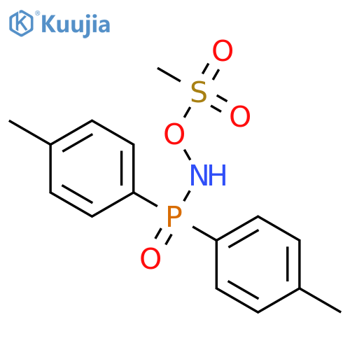 PHOSPHINIC AMIDE, P,P-BIS(4-METHYLPHENYL)-N-[(METHYLSULFONYL)OXY]- structure