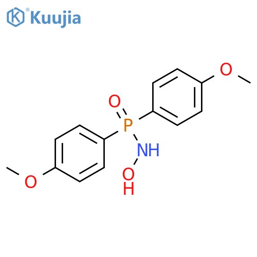 Phosphinic amide, N-hydroxy-P,P-bis(4-methoxyphenyl)- structure