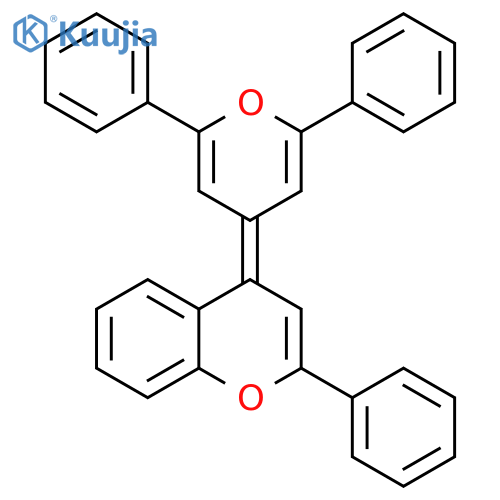 4H-1-Benzopyran, 4-(2,6-diphenyl-4H-pyran-4-ylidene)-2-phenyl- structure