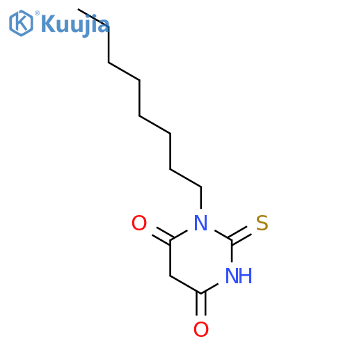 1-Actyl-2-sulfanylidene-1,3-diazinane-4,6-dione structure