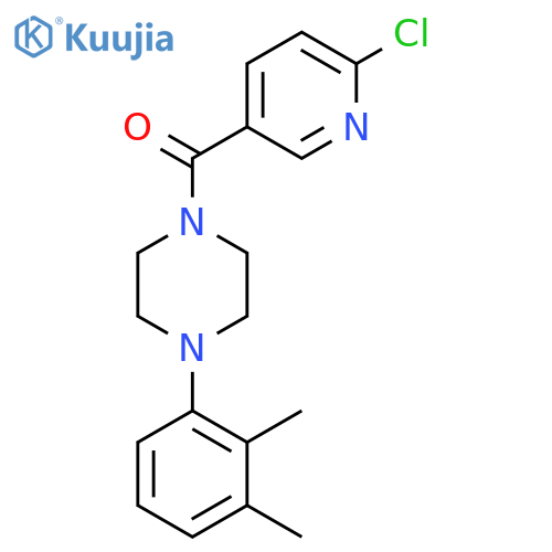 1-(6-Chloropyridine-3-carbonyl)-4-(2,3-dimethylphenyl)piperazine structure