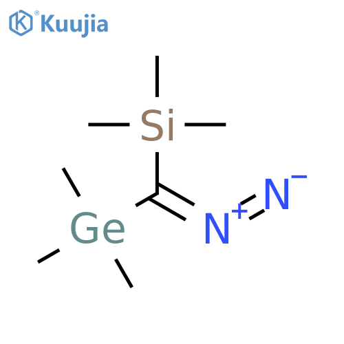 Silane, [diazo(trimethylgermyl)methyl]trimethyl- structure