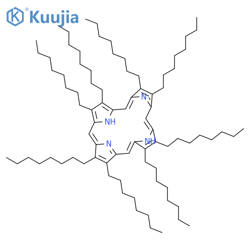 21H,23H-Porphine, 2,3,7,8,12,13,17,18-octaoctyl- structure