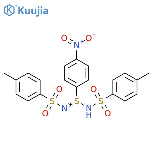Benzenesulfonamide, 4-methyl-N-[N-[(4-methylphenyl)sulfonyl]-S-(4-nitrophenyl)sulfinimidoyl]- structure