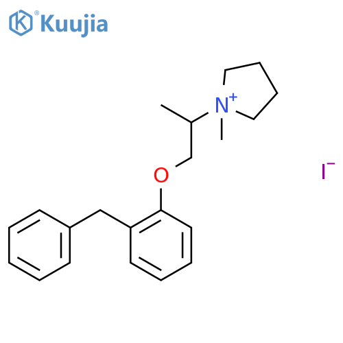 1-[1-(2-benzylphenoxy)propan-2-yl]-1-methylpyrrolidinium iodide structure