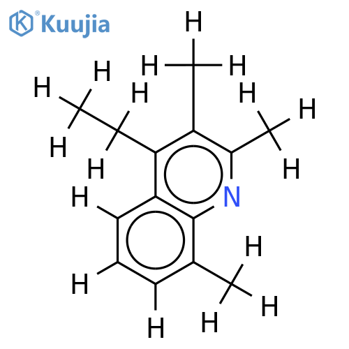4-Aethyl-2,3,8-trimethyl-chinolin structure