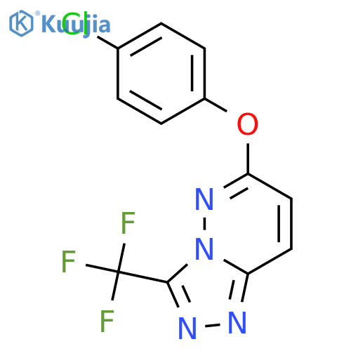 1,2,4-Triazolo[4,3-b]pyridazine, 6-(4-chlorophenoxy)-3-(trifluoromethyl)- structure