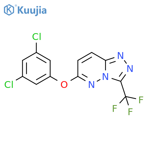1,2,4-Triazolo[4,3-b]pyridazine,6-(3,5-dichlorophenoxy)-3-(trifluoromethyl)- structure