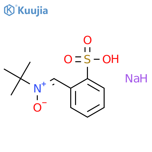 N-tert-Butyl-α-(2-sulfophenyl)nitrone Sodium Salt structure