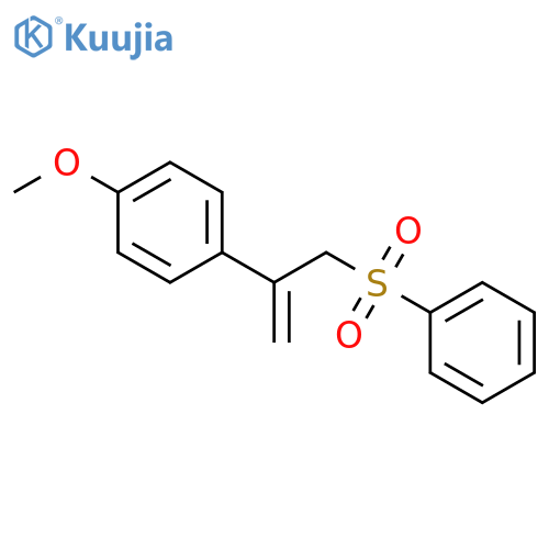 Benzene, 1-methoxy-4-[1-[(phenylsulfonyl)methyl]ethenyl]- structure