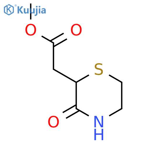 Methyl 2-(3-oxothiomorpholin-2-yl)acetate structure