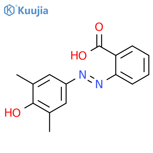 2-((3',5'-Dimethyl-4'-hydroxyphenyl)azo)benzoic acid structure