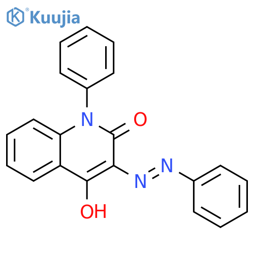2(1H)-Quinolinone, 4-hydroxy-1-phenyl-3-(phenylazo)- structure