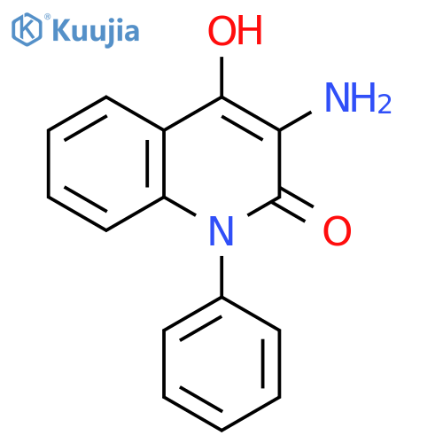 2(1H)-Quinolinone, 3-amino-4-hydroxy-1-phenyl- structure