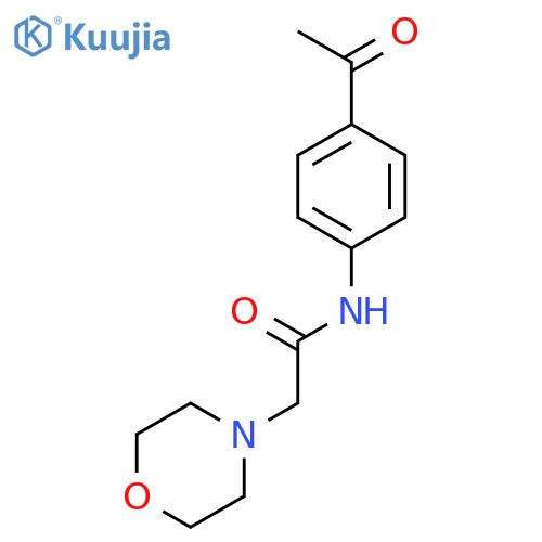 N-(4-acetylphenyl)-2-(morpholin-4-yl)acetamide structure