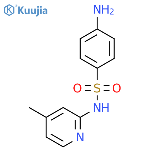 Benzenesulfonamide, 4-amino-N-(4-methyl-2-pyridinyl)- structure
