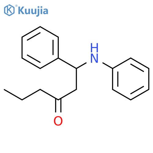 3-Hexanone, 1-phenyl-1-(phenylamino)- structure