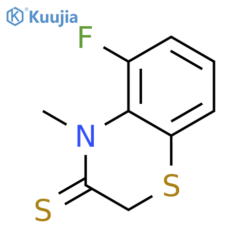 2H-1,4-Benzothiazine-3(4H)-thione,5-fluoro-4-methyl- structure