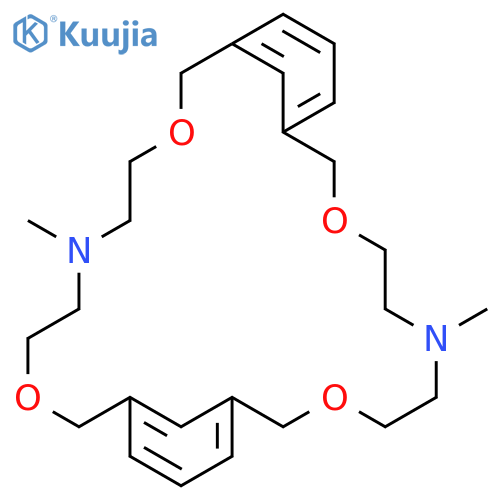 3,9,17,23-TETRAOXA-6,20-DIAZATRICYCLO[23.3.1.111,15]TRIACONTA-1(29),11,13,15(30),25,27-HEXAENE, 6,20-DIMETHYL- structure