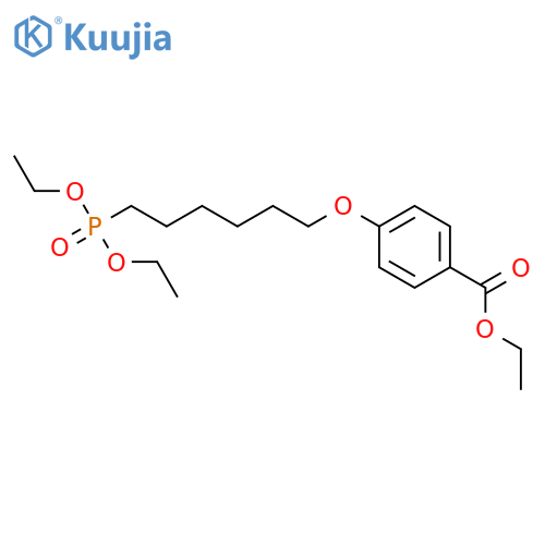 ethyl 4-{[6-(diethoxyphosphoryl)hexyl]oxy}benzoate structure