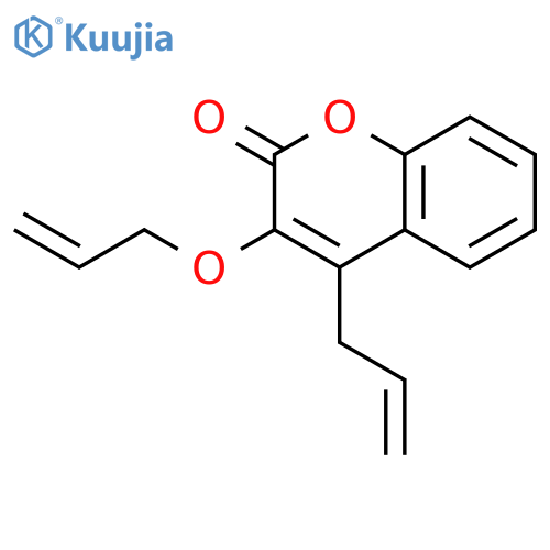 2H-1-Benzopyran-2-one, 4-(2-propenyl)-3-(2-propenyloxy)- structure