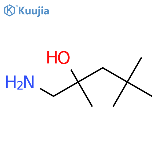 1-amino-2,4,4-trimethylpentan-2-ol structure