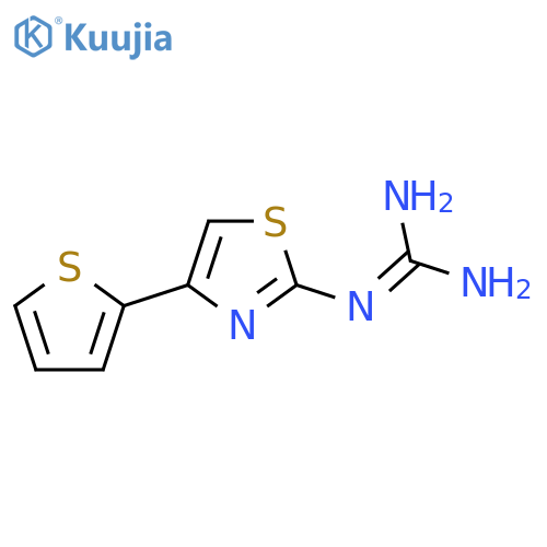 N-4-(2-Thienyl)-1,3-thiazol-2-ylguanidine structure