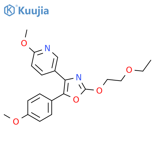 Pyridine,5-[2-(2-ethoxyethoxy)-5-(4-methoxyphenyl)-4-oxazolyl]-2-methoxy- structure